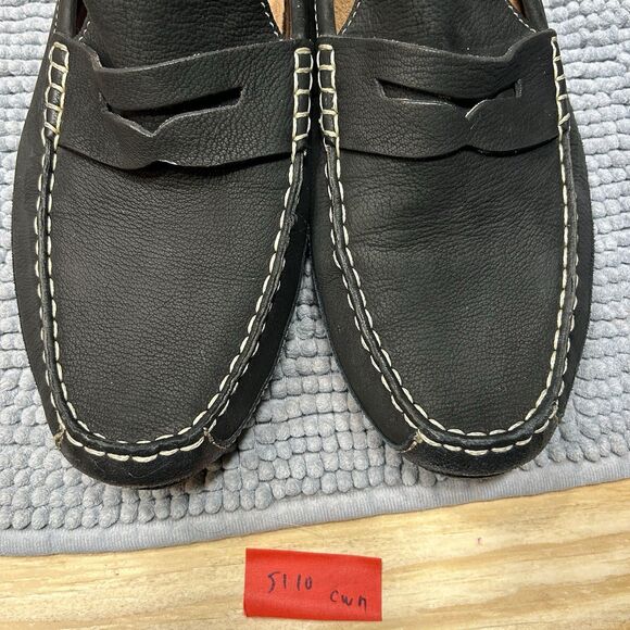 COLE HAAN WYATT Men 11.5M Black Suede Leather Penny Driver Bracken Loafers main image 5